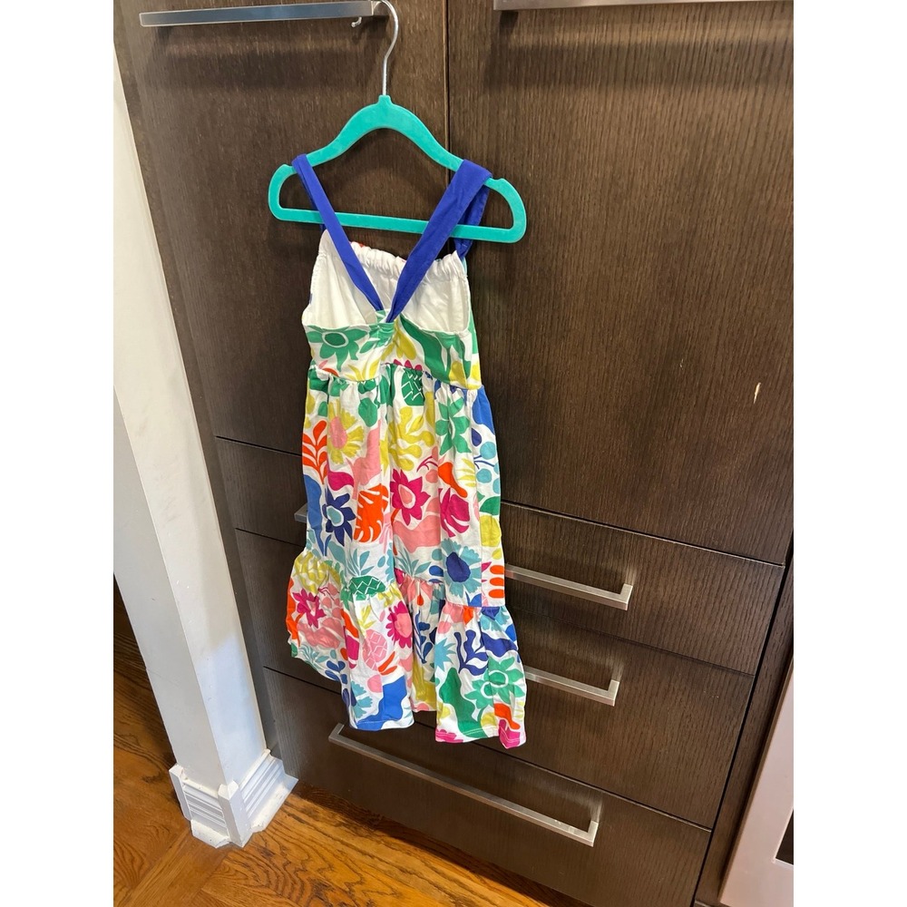 Mini Boden Tiered Jersey Maxi Dress with a floral print girls 5-6 - Picture 3 of 4